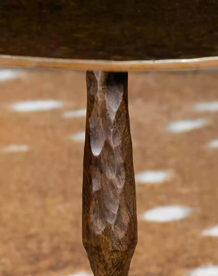 Hand Forged Iron Side Table