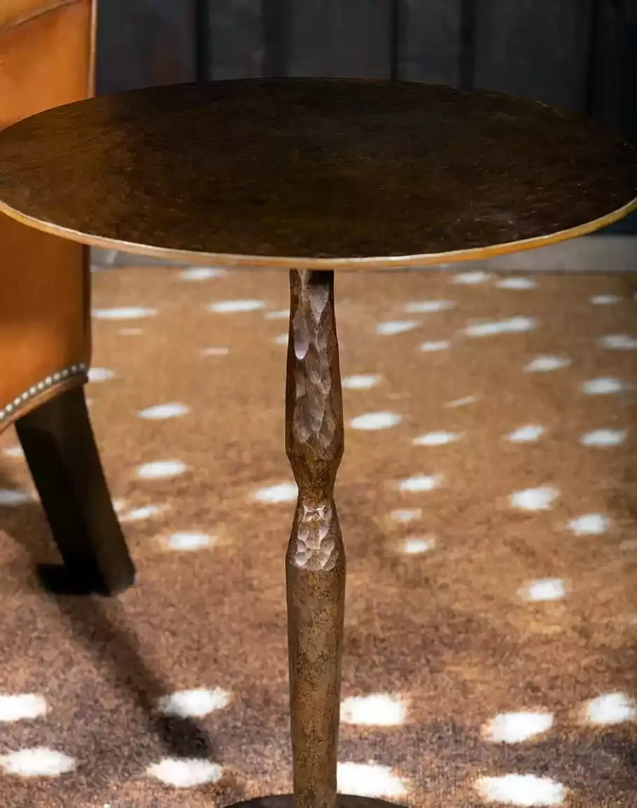 Hand Forged Iron Side Table