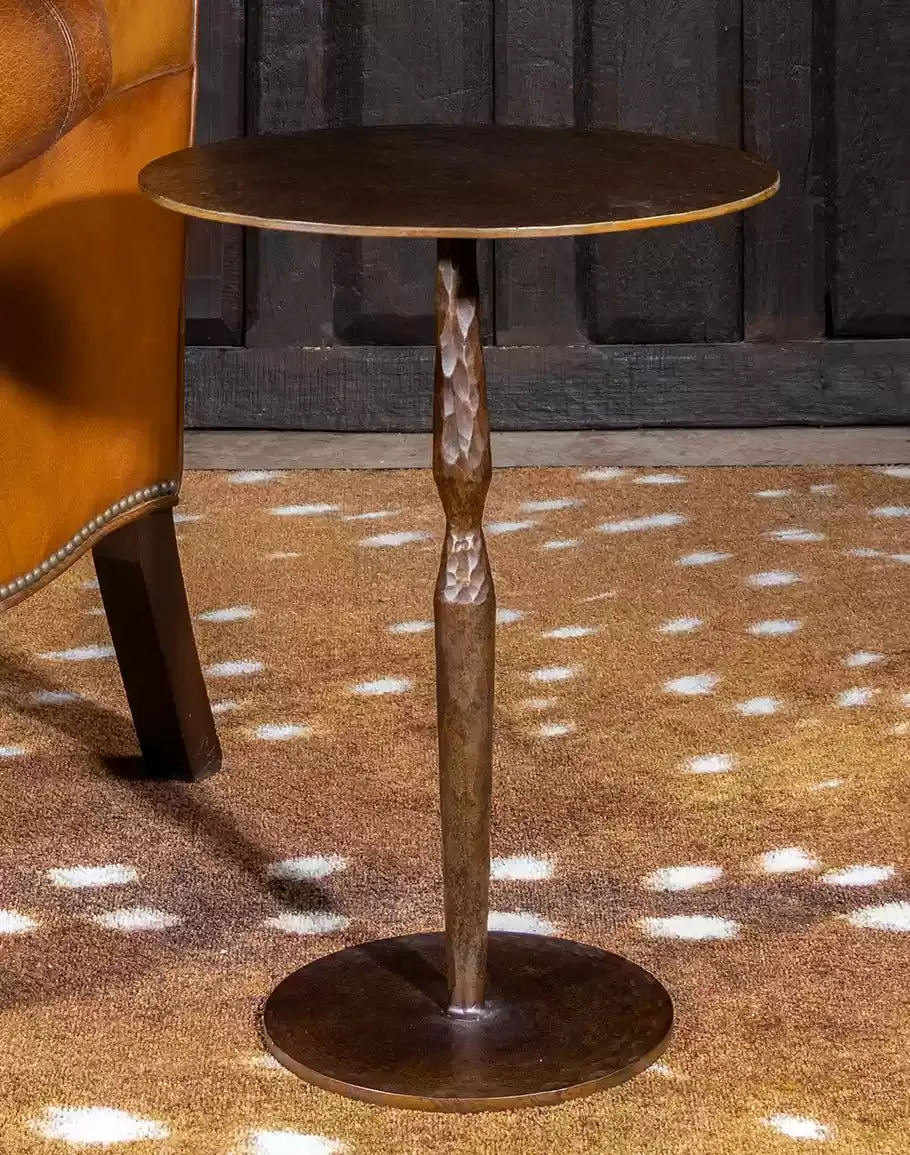 Hand Forged Iron Side Table