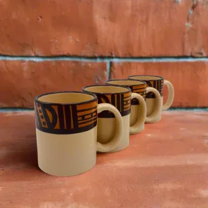 Hand Painted Tapa Mug Set toilet seat cover, slow close seat