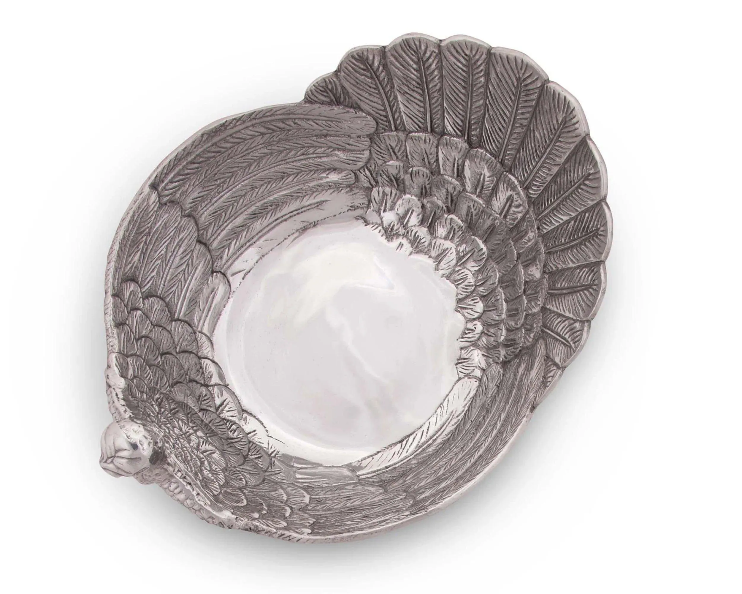 Handcrafted Aluminum Turkey Serving Bowl