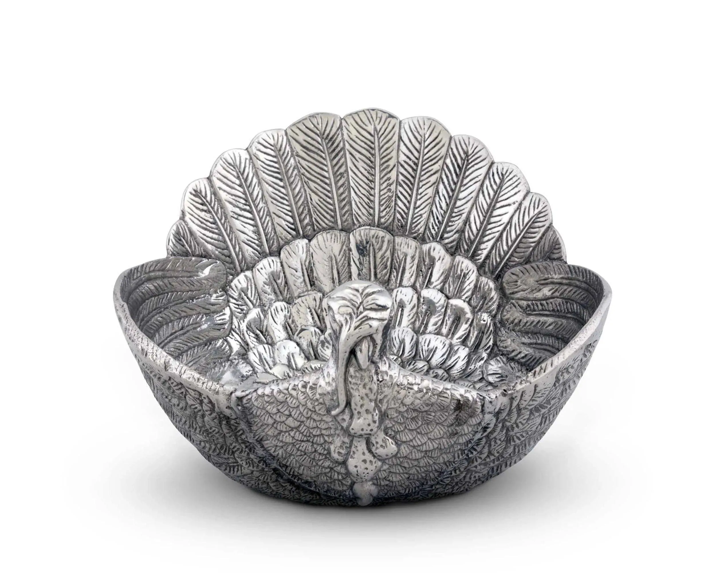 Handcrafted Aluminum Turkey Serving Bowl