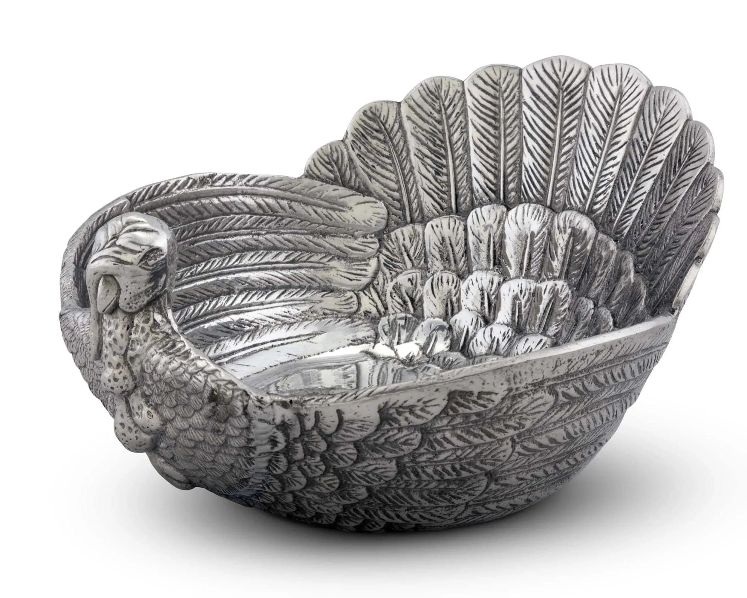 Handcrafted Aluminum Turkey Serving Bowl