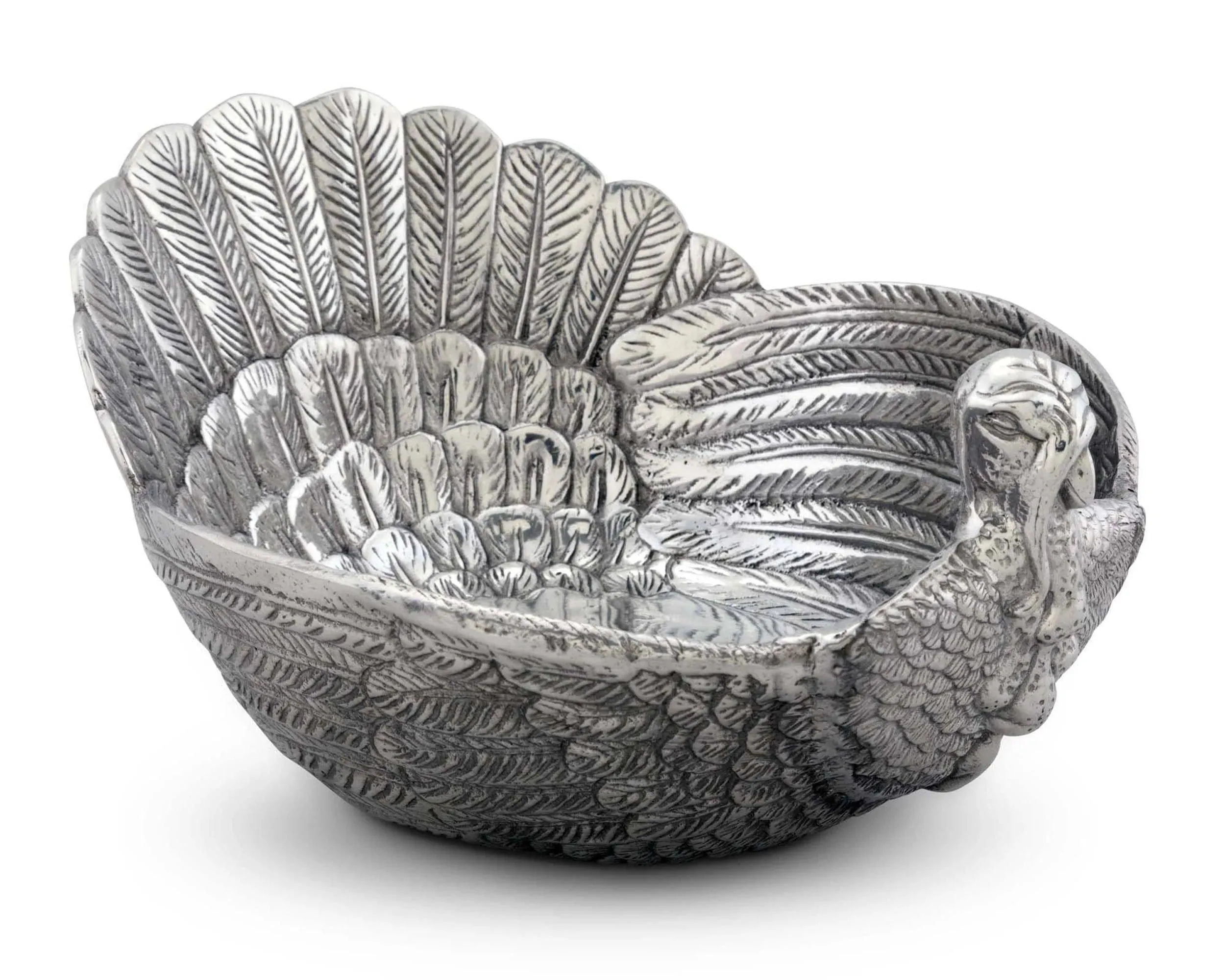 Handcrafted Aluminum Turkey Serving Bowl