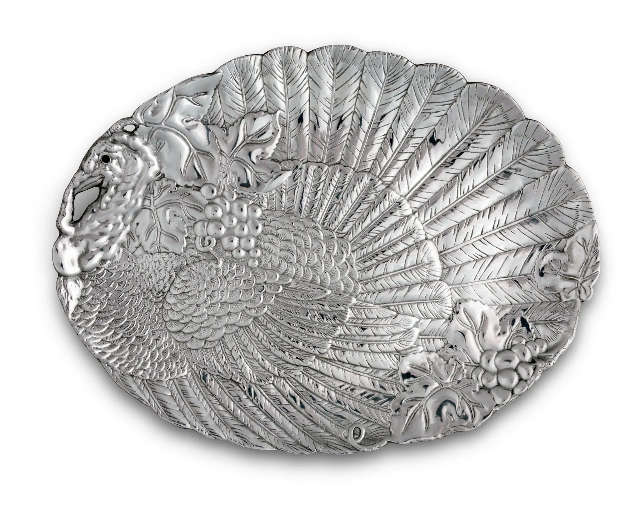 Handmade Aluminum Oval Turkey Platter