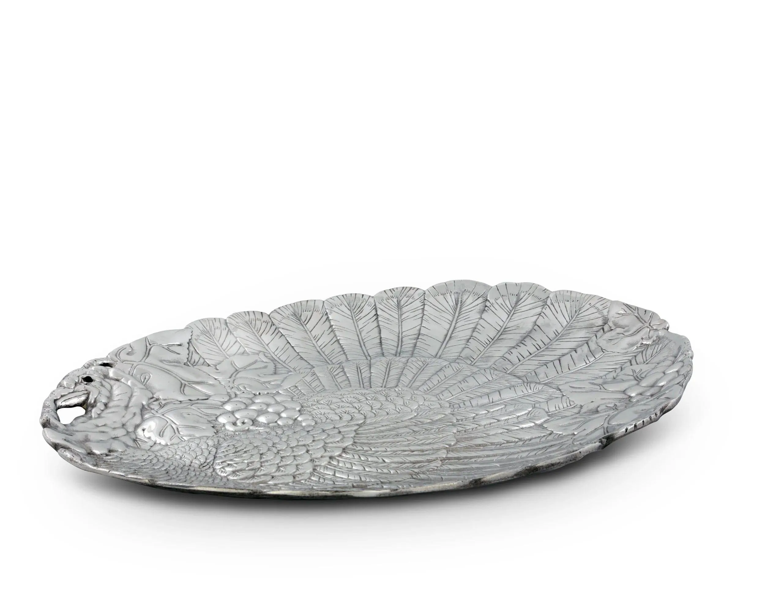 Handmade Aluminum Oval Turkey Platter