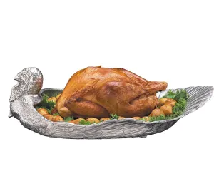 Handmade Aluminum Turkey Serving Tray shower curtain, waterproof liner