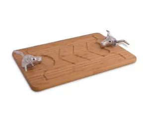 Handmade Carving Board with Longhorn Handles toilet seat cover, slow close seat