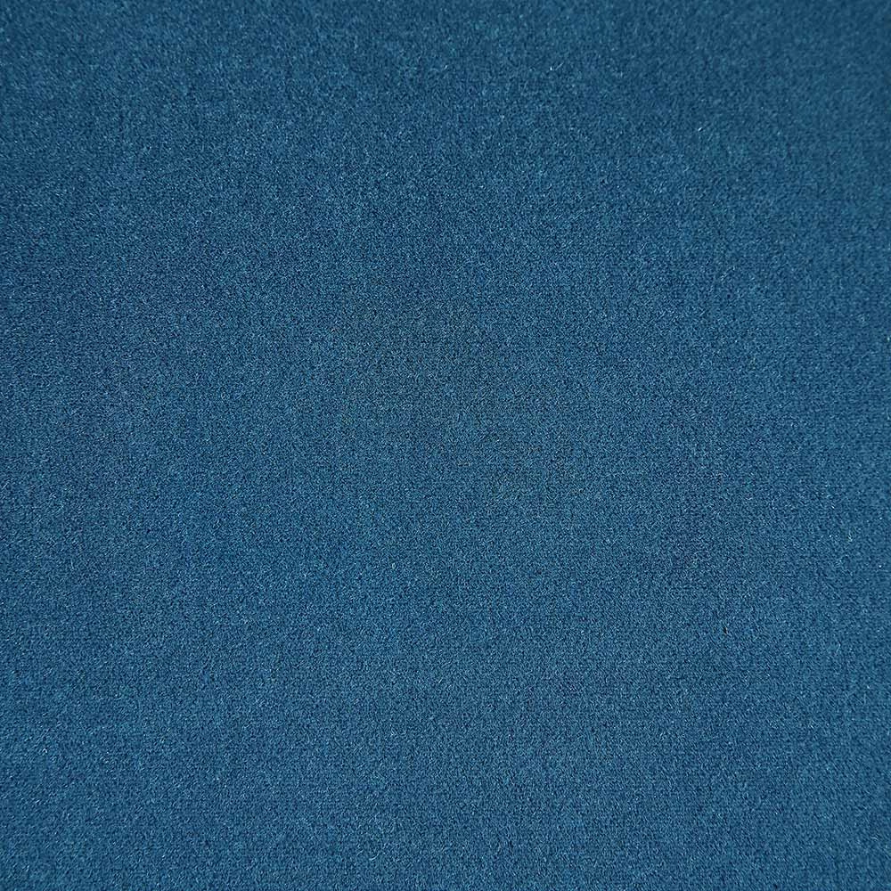 Hansel Upholstered Padded Dining Chair, Blue Velvet and Black Frame