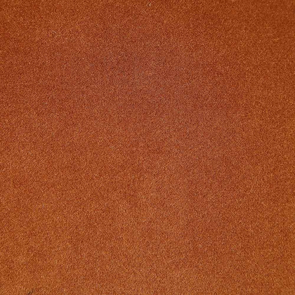 Hansel Upholstered Padded Dining Chair, Rust Velvet and Black Frame