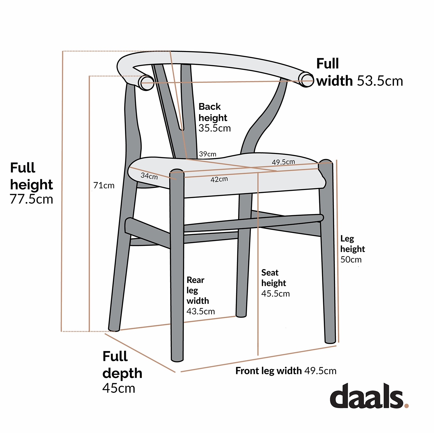 Hansel Wooden Dining Chair, Ivory White Boucle and Natural Frame