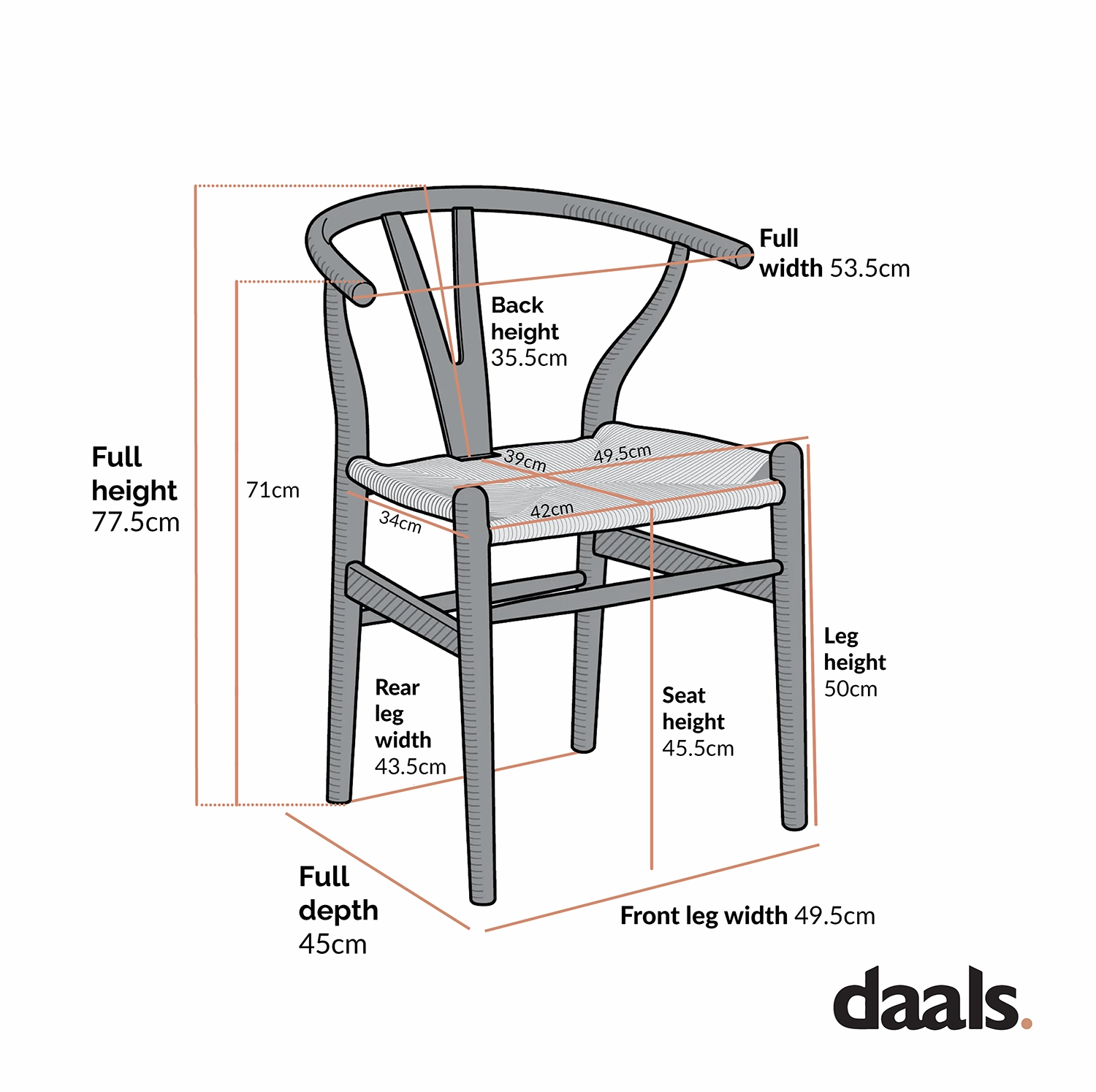Hansel Wooden Natural Weave Dining Chair, Sage Green Colour Frame