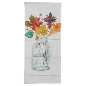 Harvest Home Fall Leaves Dishtowel blender, kitchen appliance