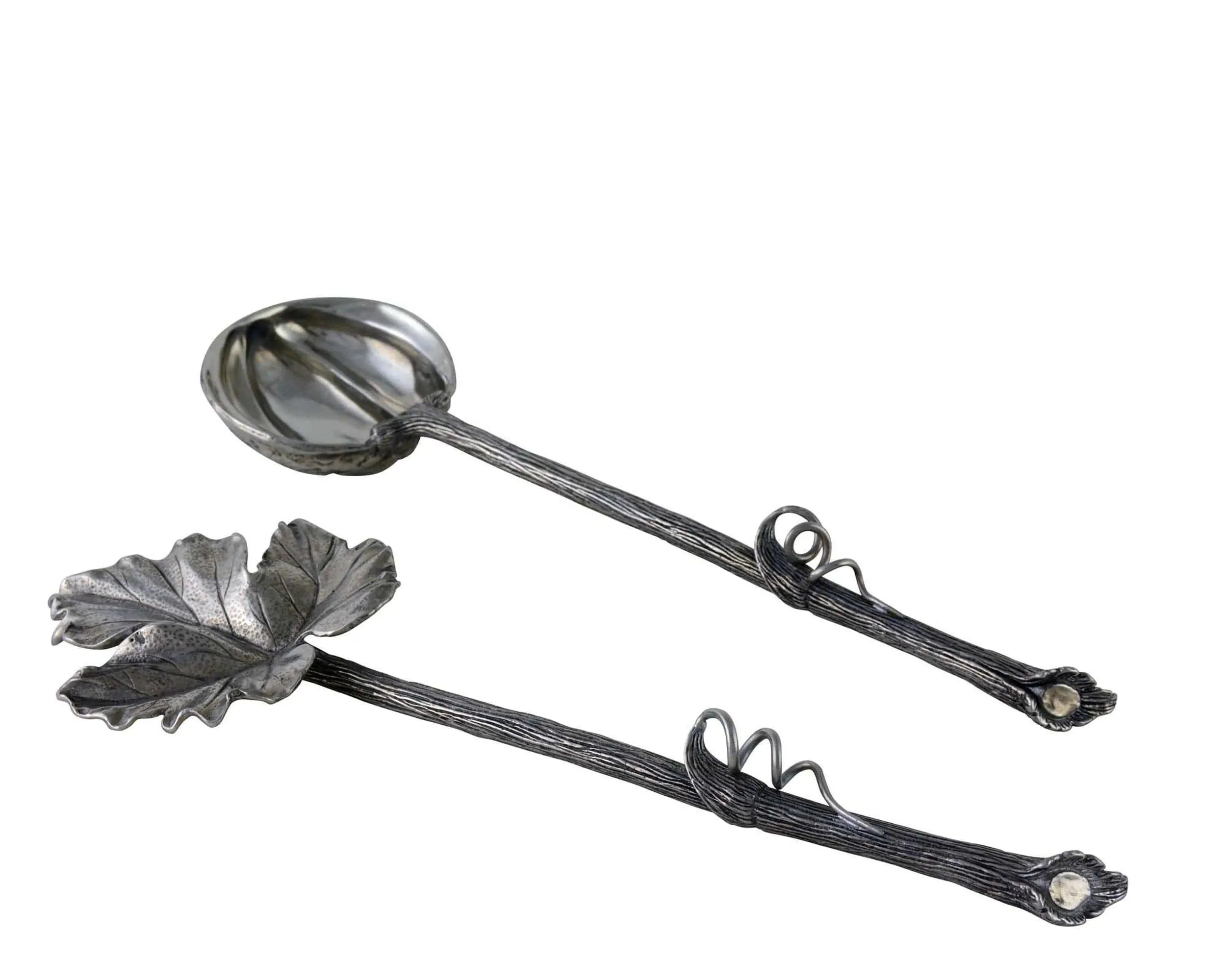 Harvest Vine Pewter Salad Server Set