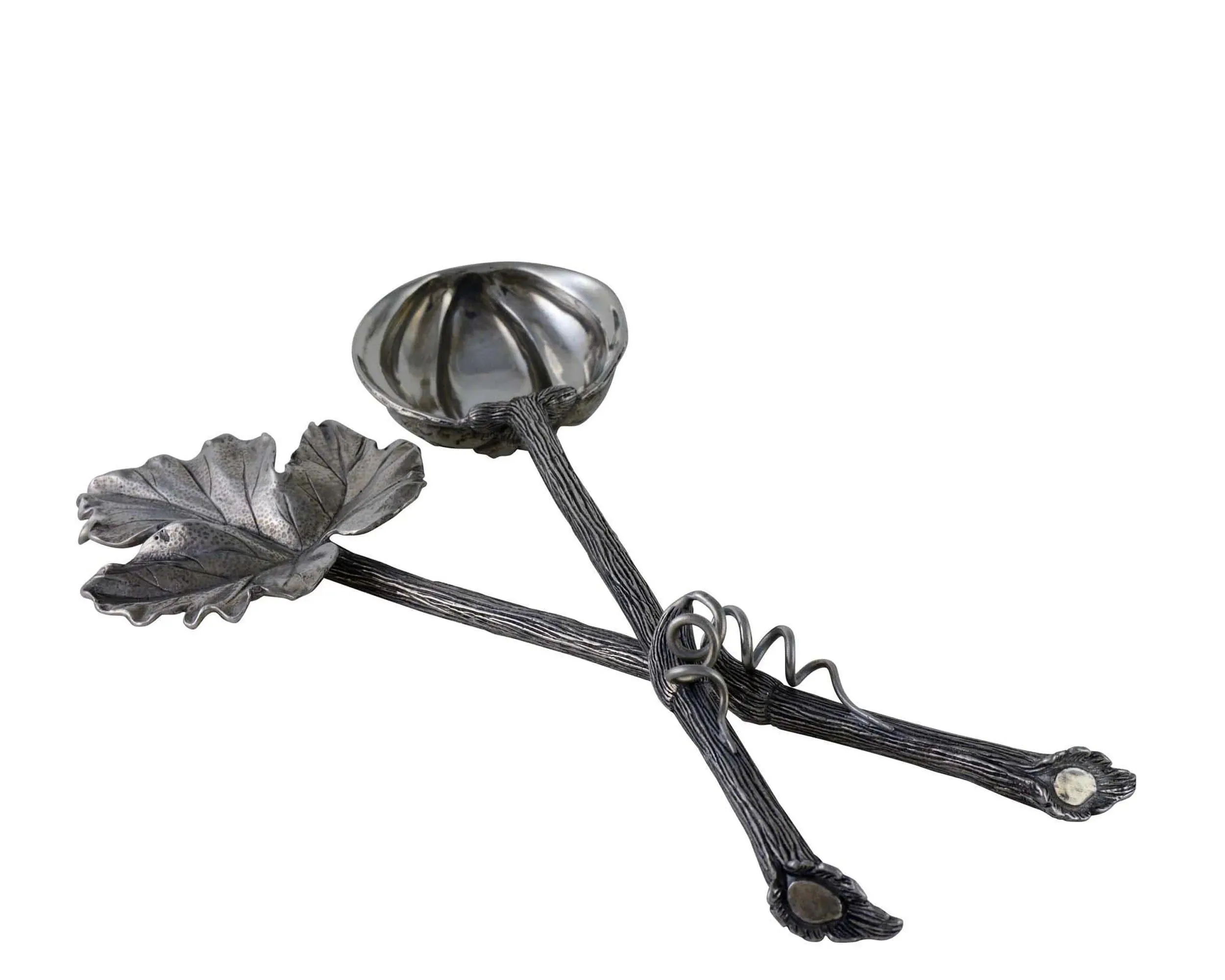 Harvest Vine Pewter Salad Server Set