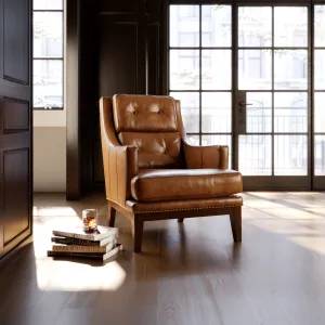 Hasselback Leather Lounge Chair vanity mirror, wall mirror
