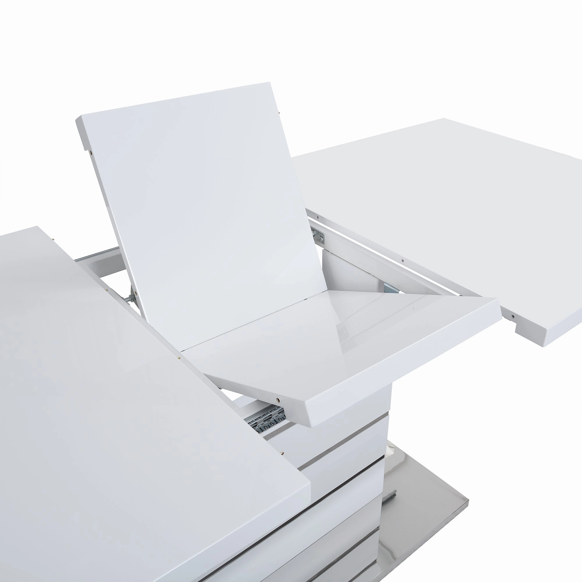 Hayne High Gloss White Extending Dining Table 6 to 8 Seater