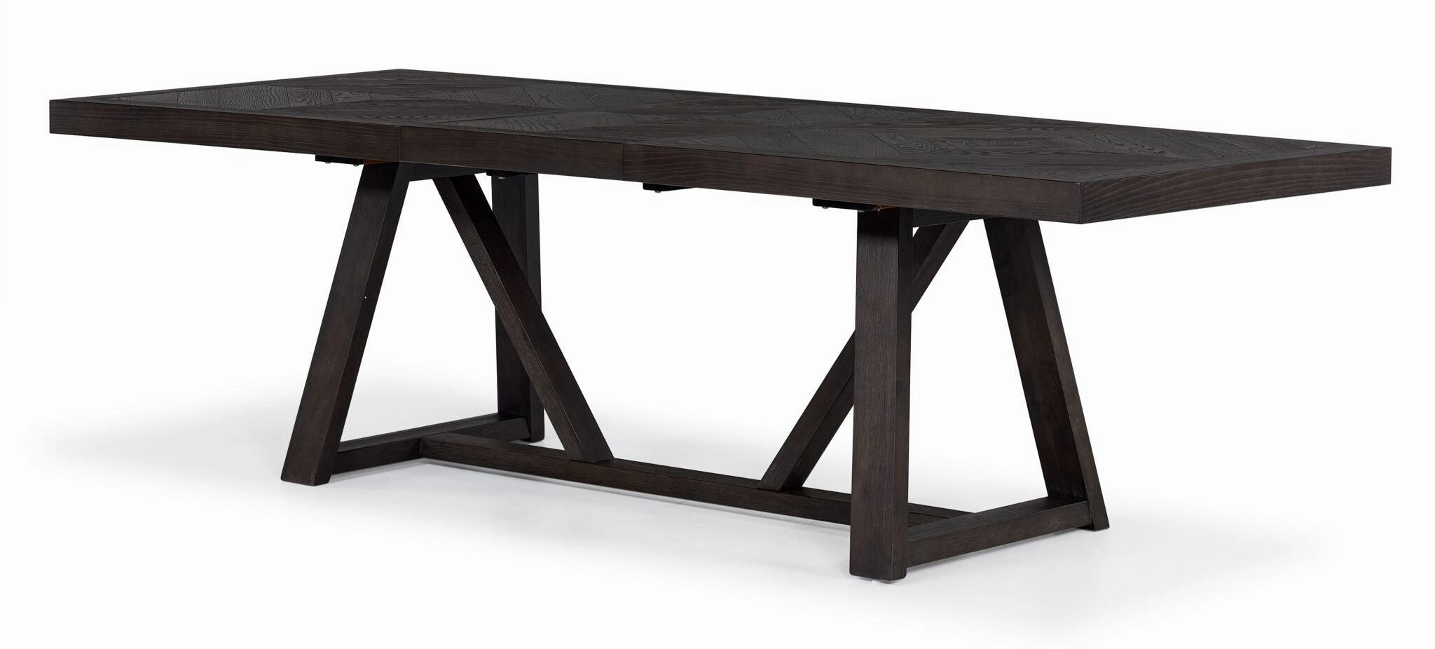Hearst 7-Piece Extendable Trestle Dining Set - Dark Oak