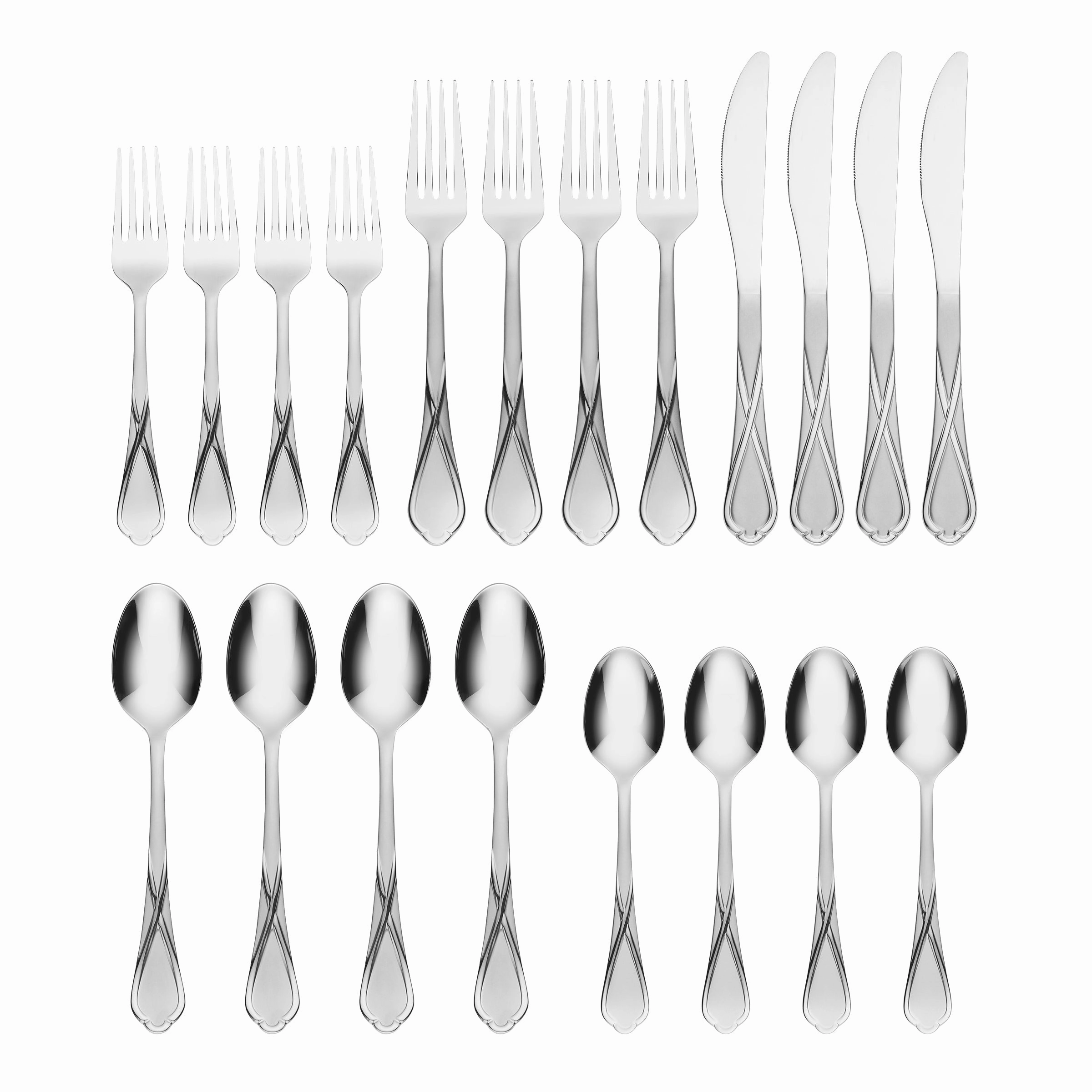 Heather Sand 20 Piece Flatware Set