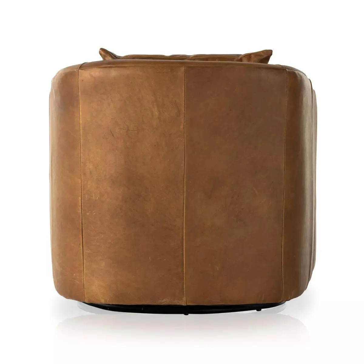 Heirloom Sienna Leather Swivel Chair