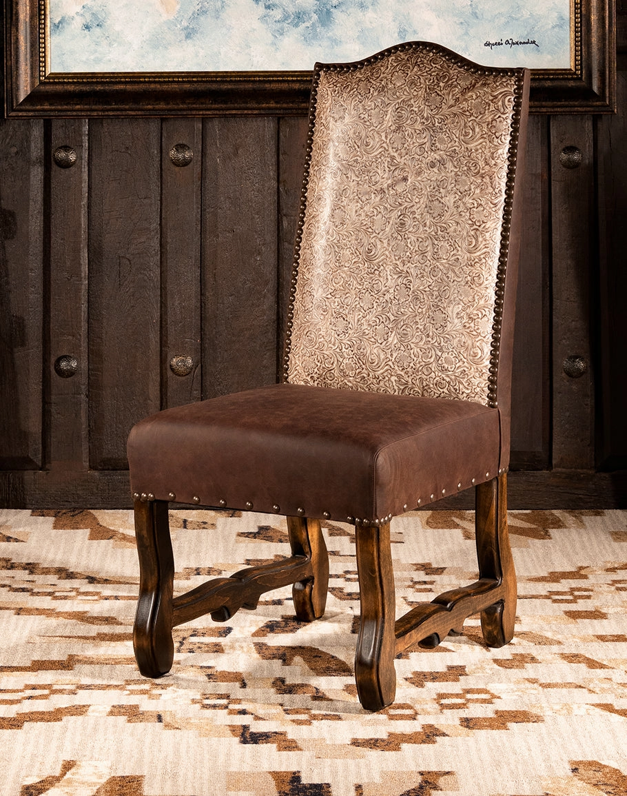 Heritage Ranch Leather Dining Chair glassware set, wine glass
