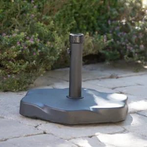 Hexagon Black Concrete Umbrella Base - NH083932 patio chairs, outdoor seating