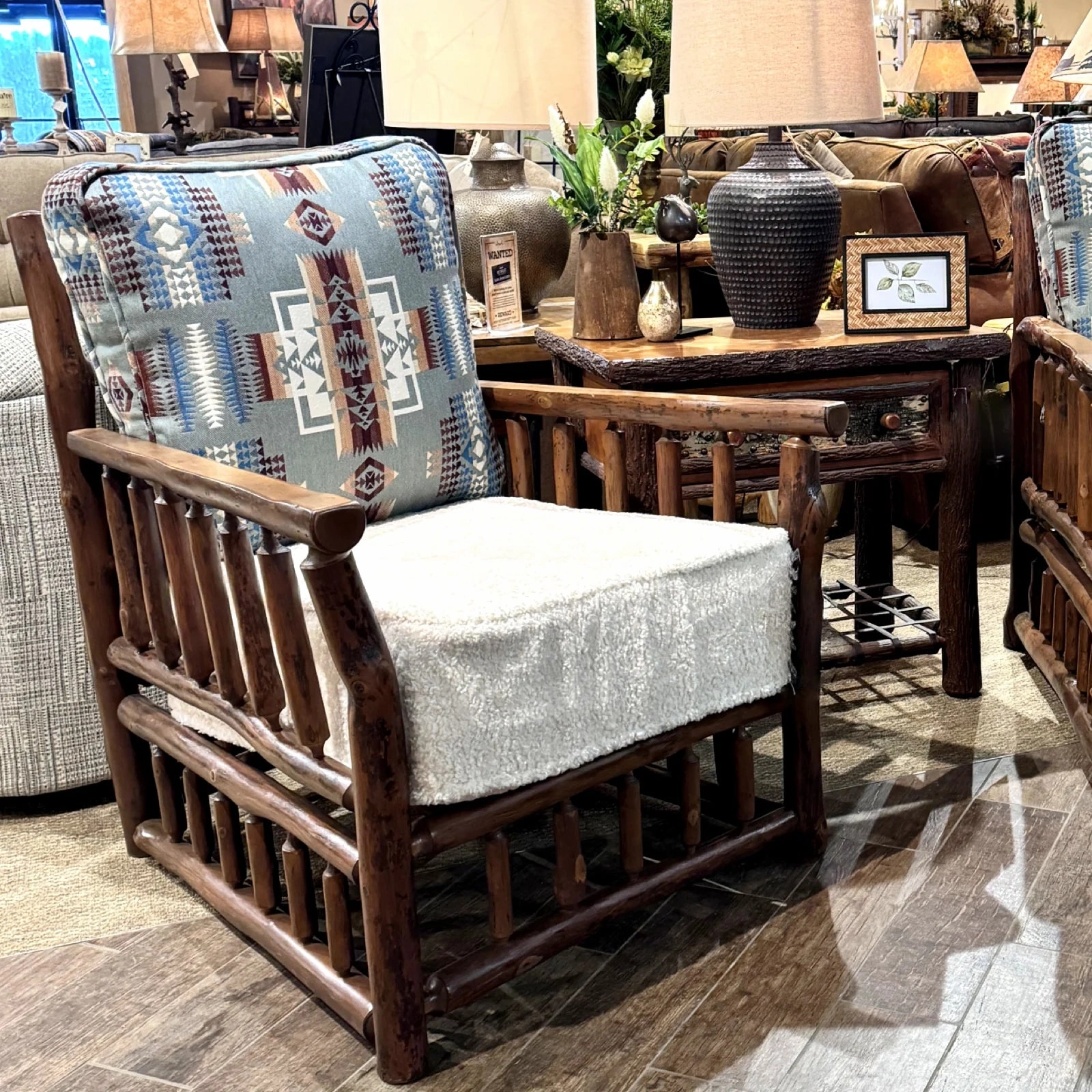 Hickory Peak Lounge Chair & Ottoman