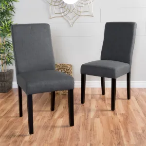 High Back Upholstered Fabric Dining Chairs (Set of 2) - NH505992 dining table set, 6-piece dining set