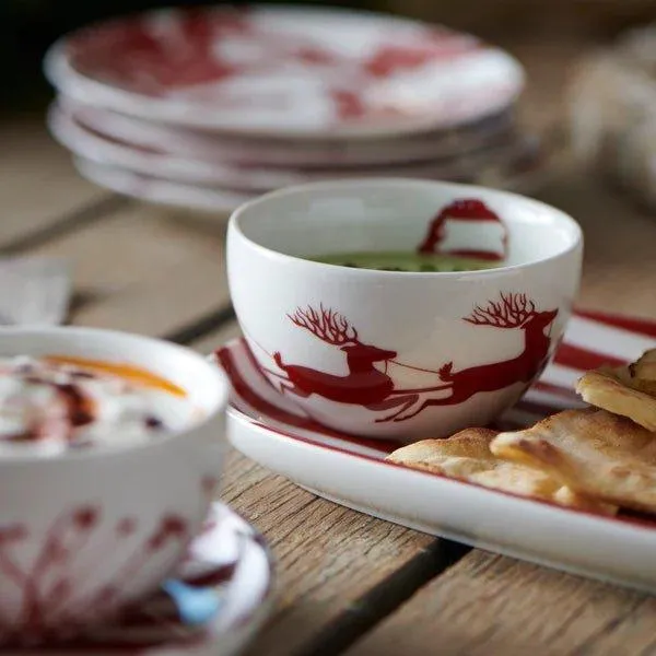 Ho-Ho-Ho Reindeer Canape Plates