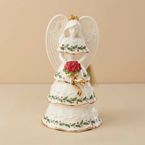 Holiday Angel Bell Bouquet Ornament