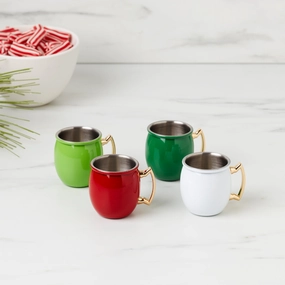 Holiday Mini Moscow Mule Mug Shot Glasses