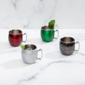 Holiday Mini Mule Mug Shot Glasses - Set Of 4