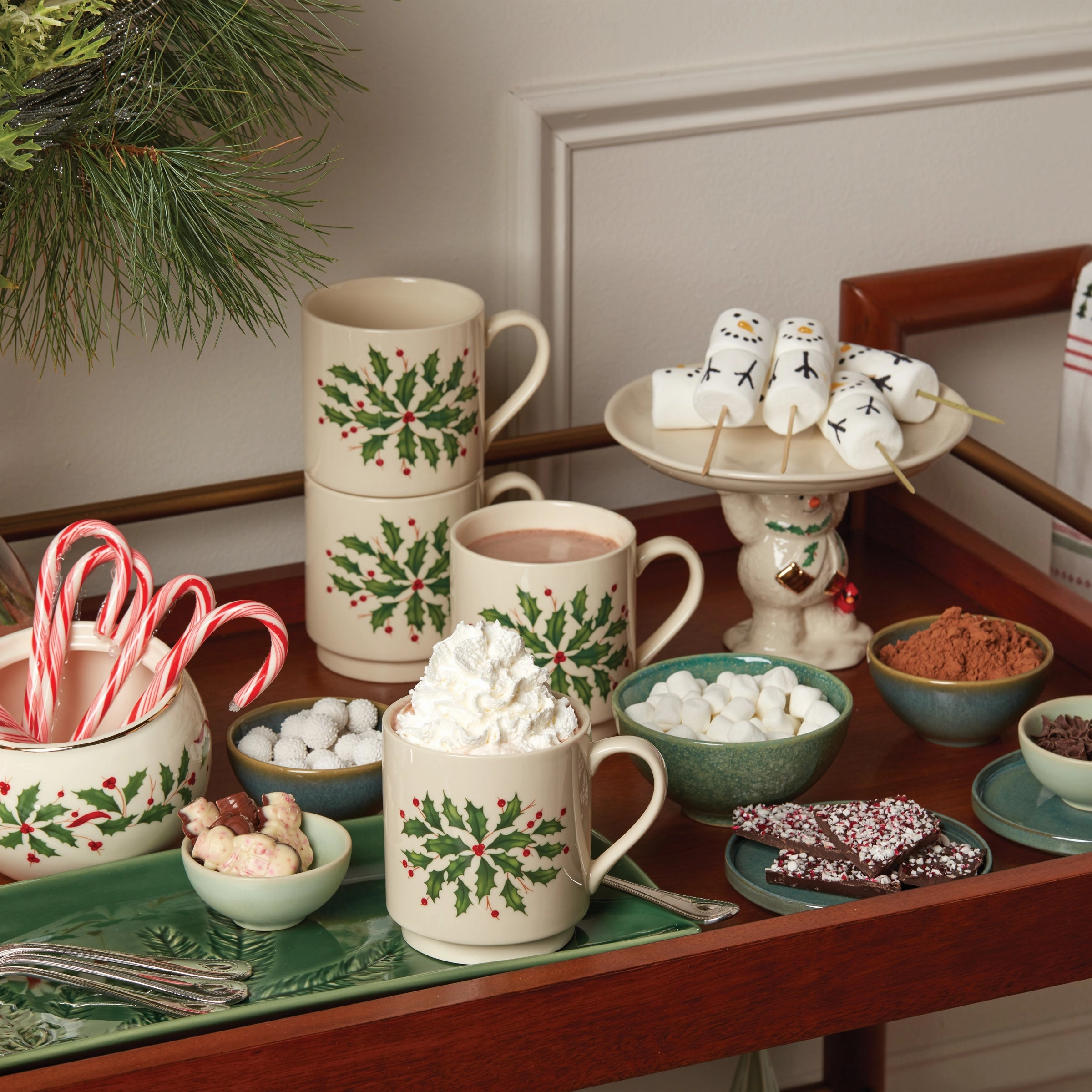 Holiday Stackable Mugs - Set of 4