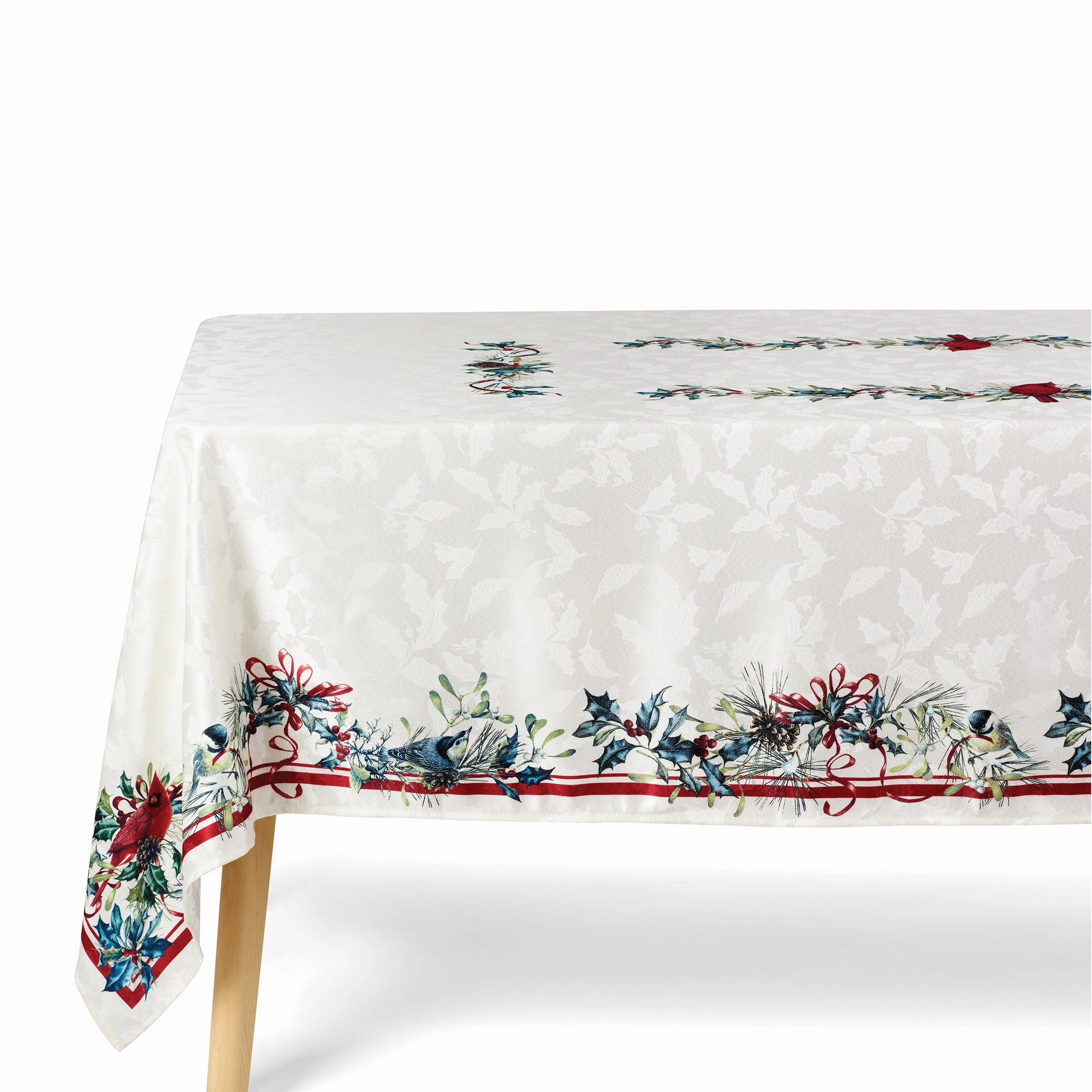 Holiday Winter Greetings 60X102 Tablecloth