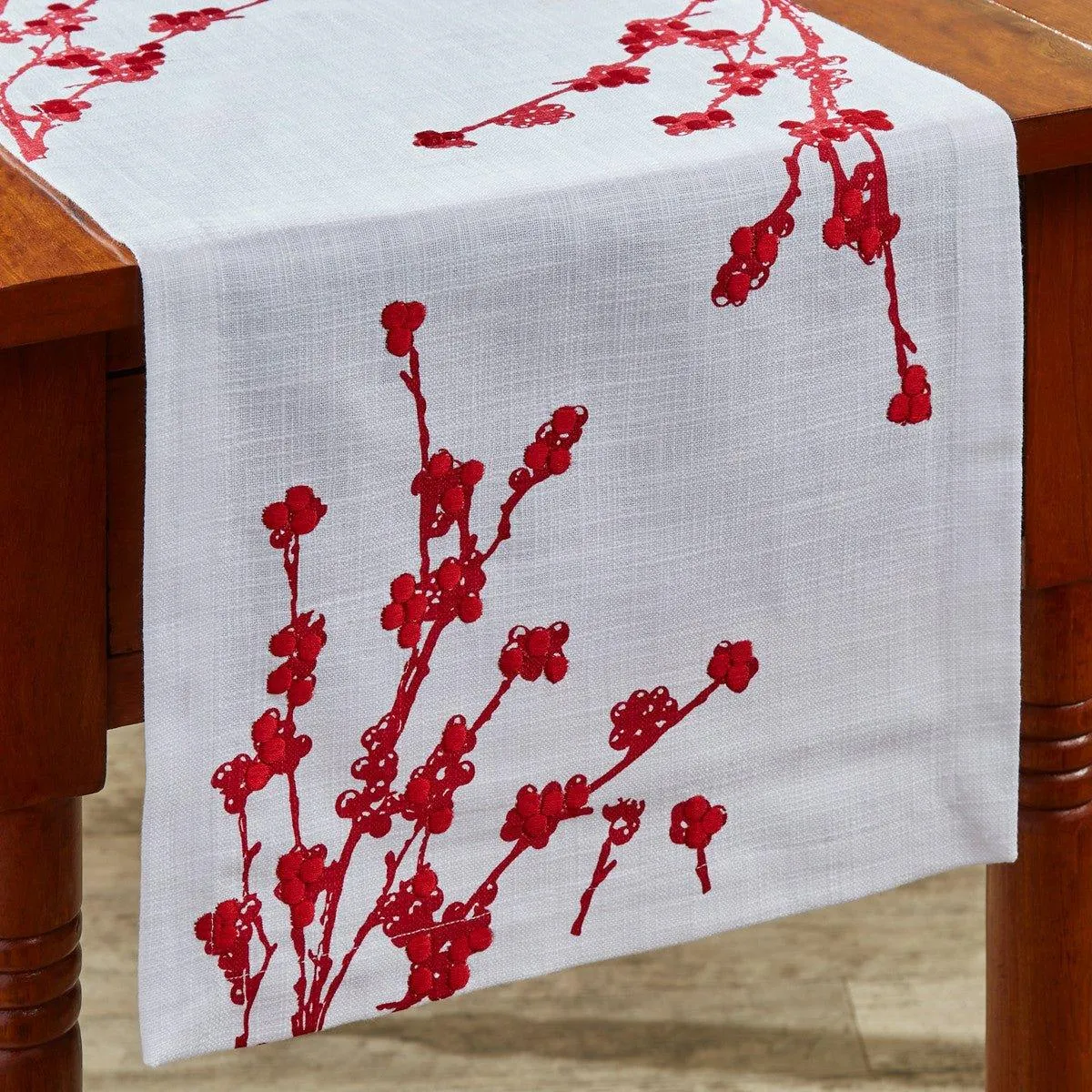 Holly Berries Christmas Table Linens