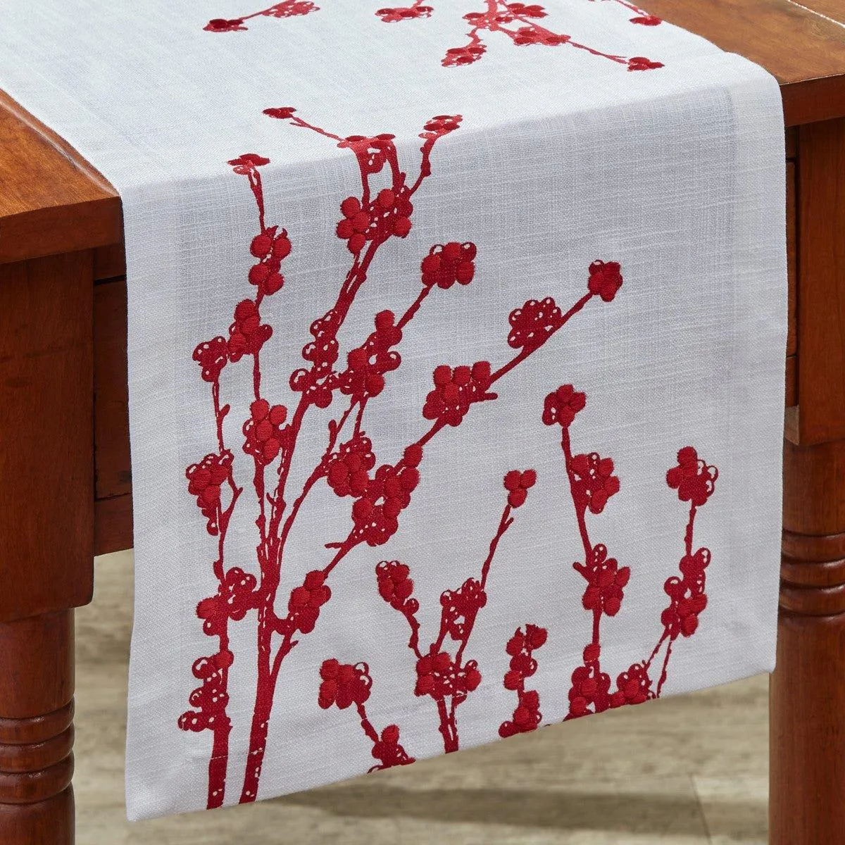 Holly Berries Christmas Table Linens