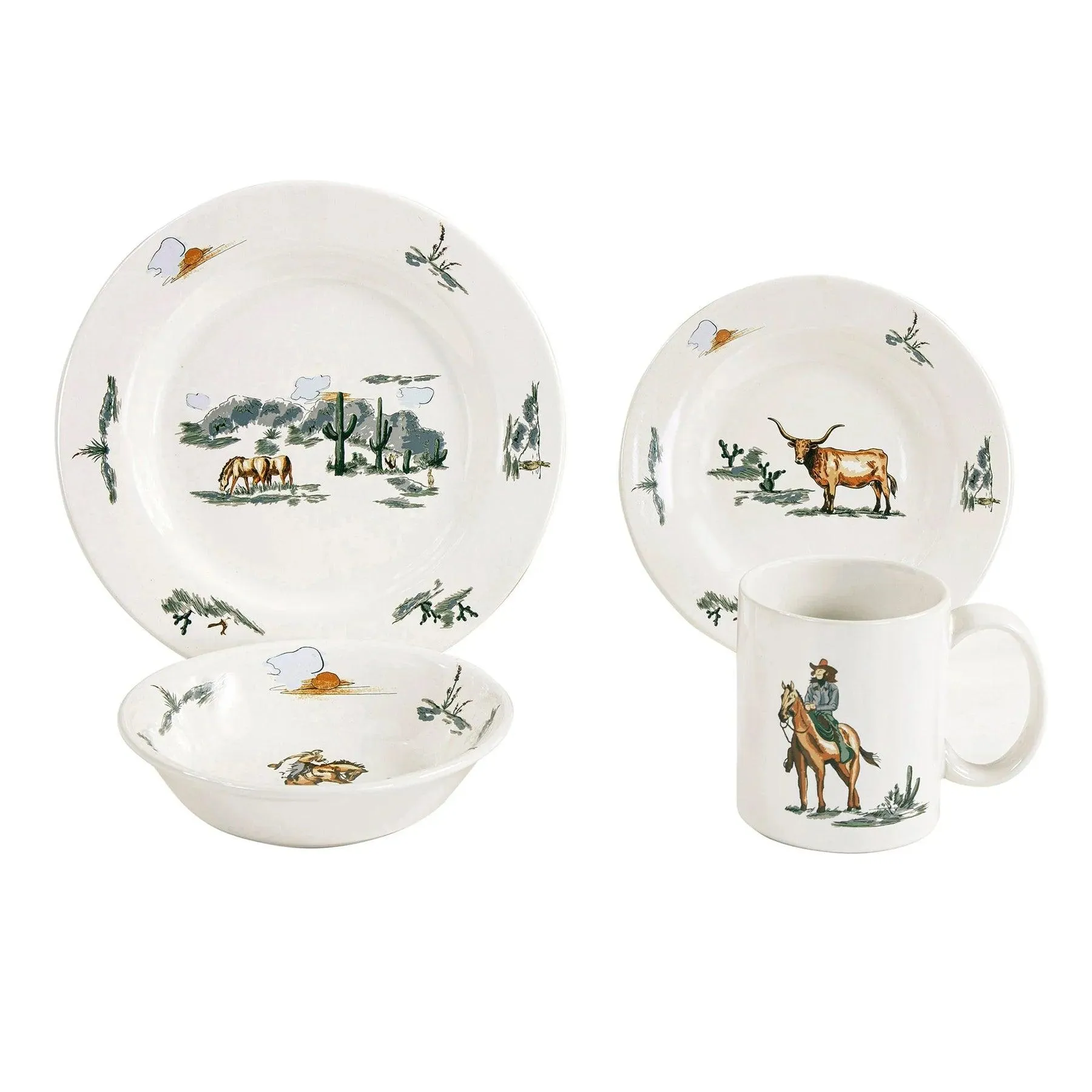 Home on the Range Western Serving Bowl