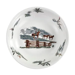 Home on the Range Western Serving Bowl toilet seat cover, slow close seat