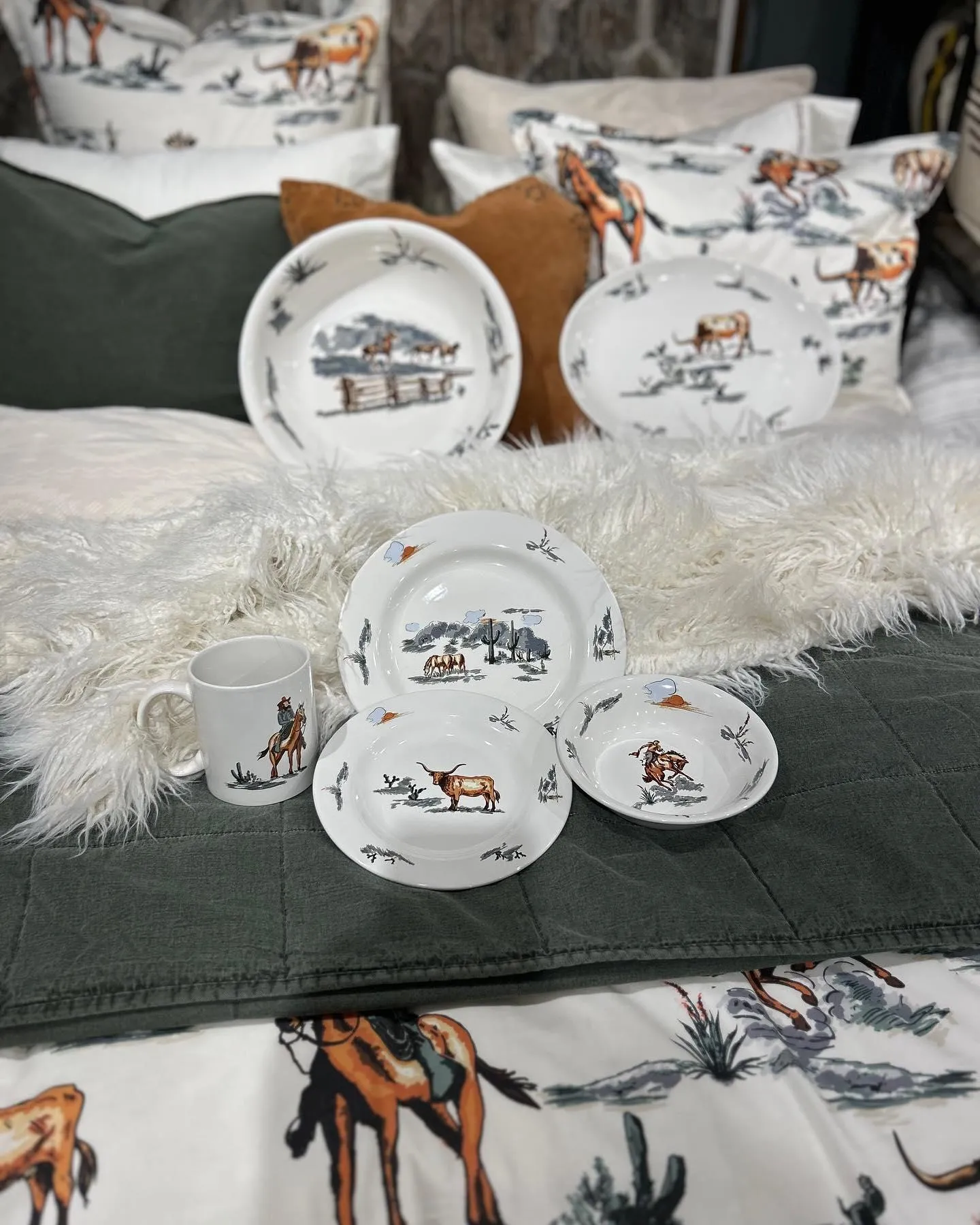 Home on the Range Western Serving Platter