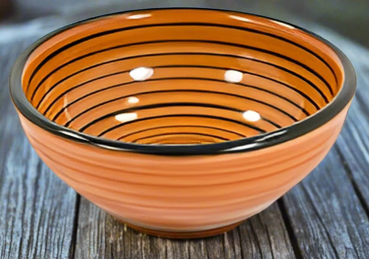 Horizon Stripe Cereal Bowl toilet seat cover, slow close seat