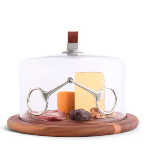 Horse Bit Glass Covered Cheese Board toilet seat cover, slow close seat