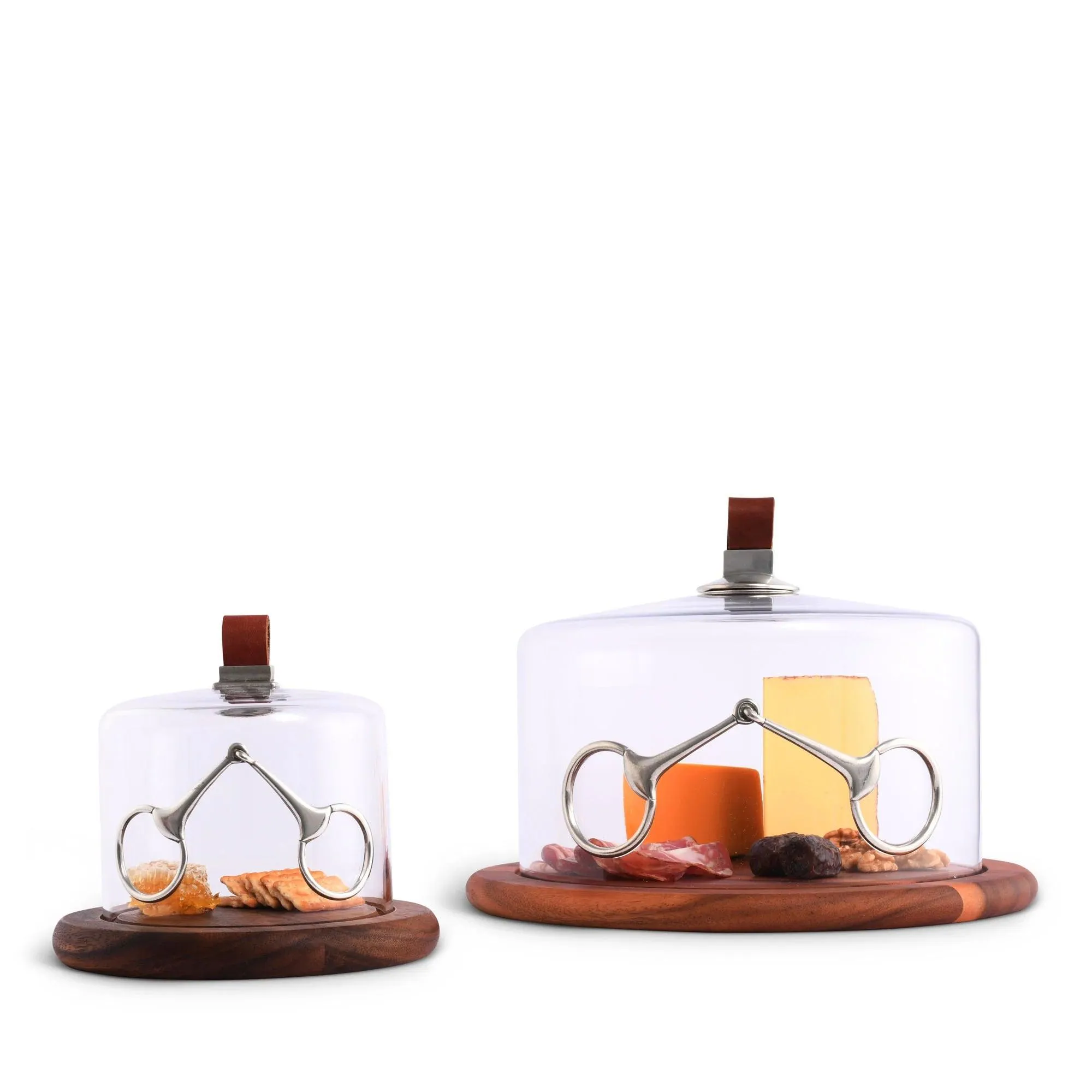 Horse Bit Glass Covered Cheese Board