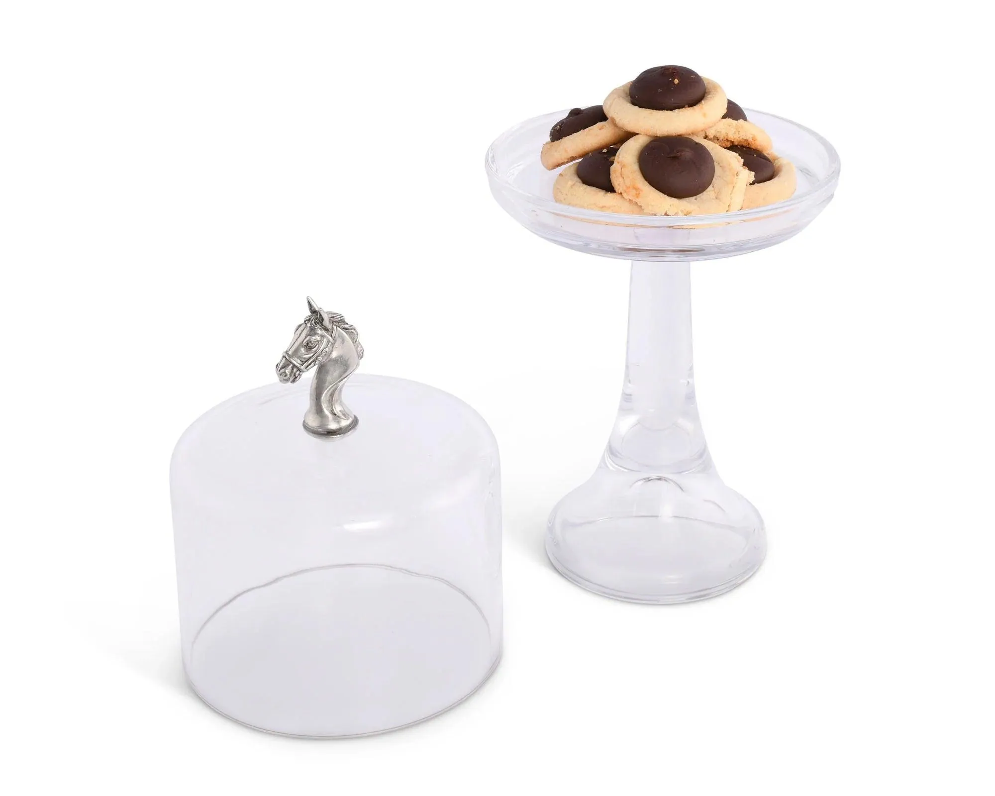 Horse Glass Cake Stand