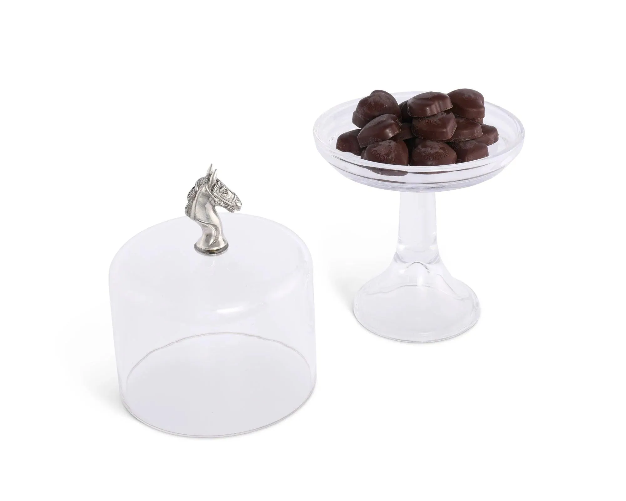 Horse Glass Cake Stand