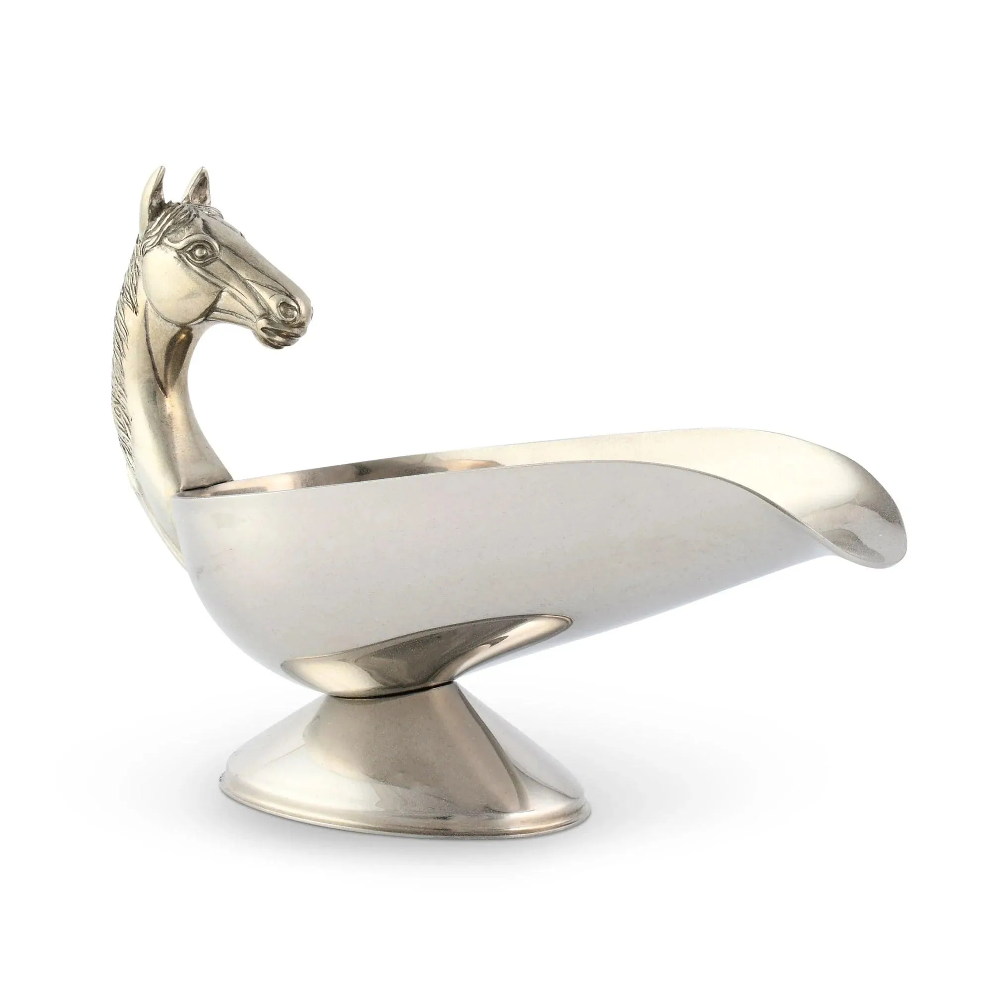 Horse Handle Stainless Steel Sauce Server