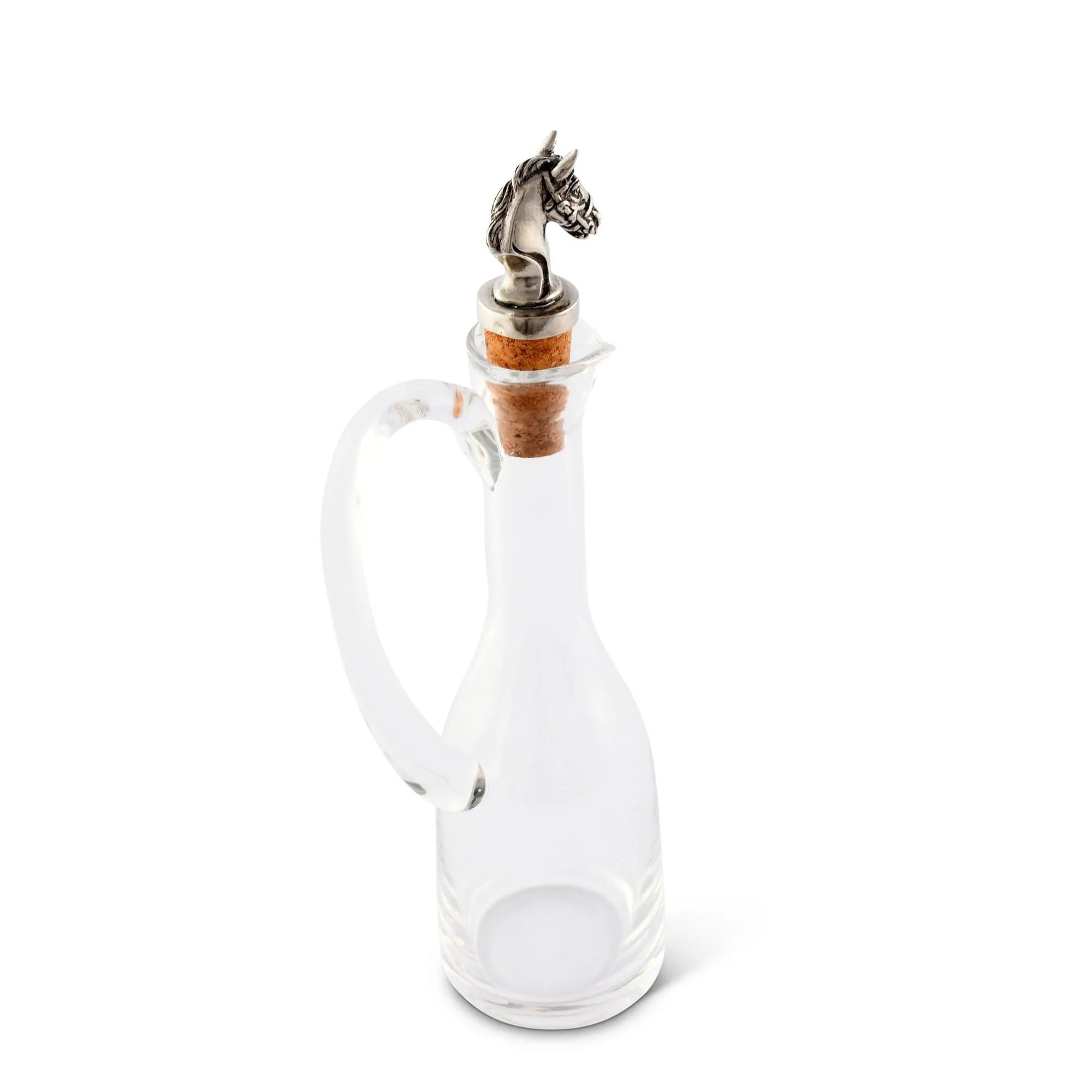 Horse Head Cork Stopper Cruet Bottle