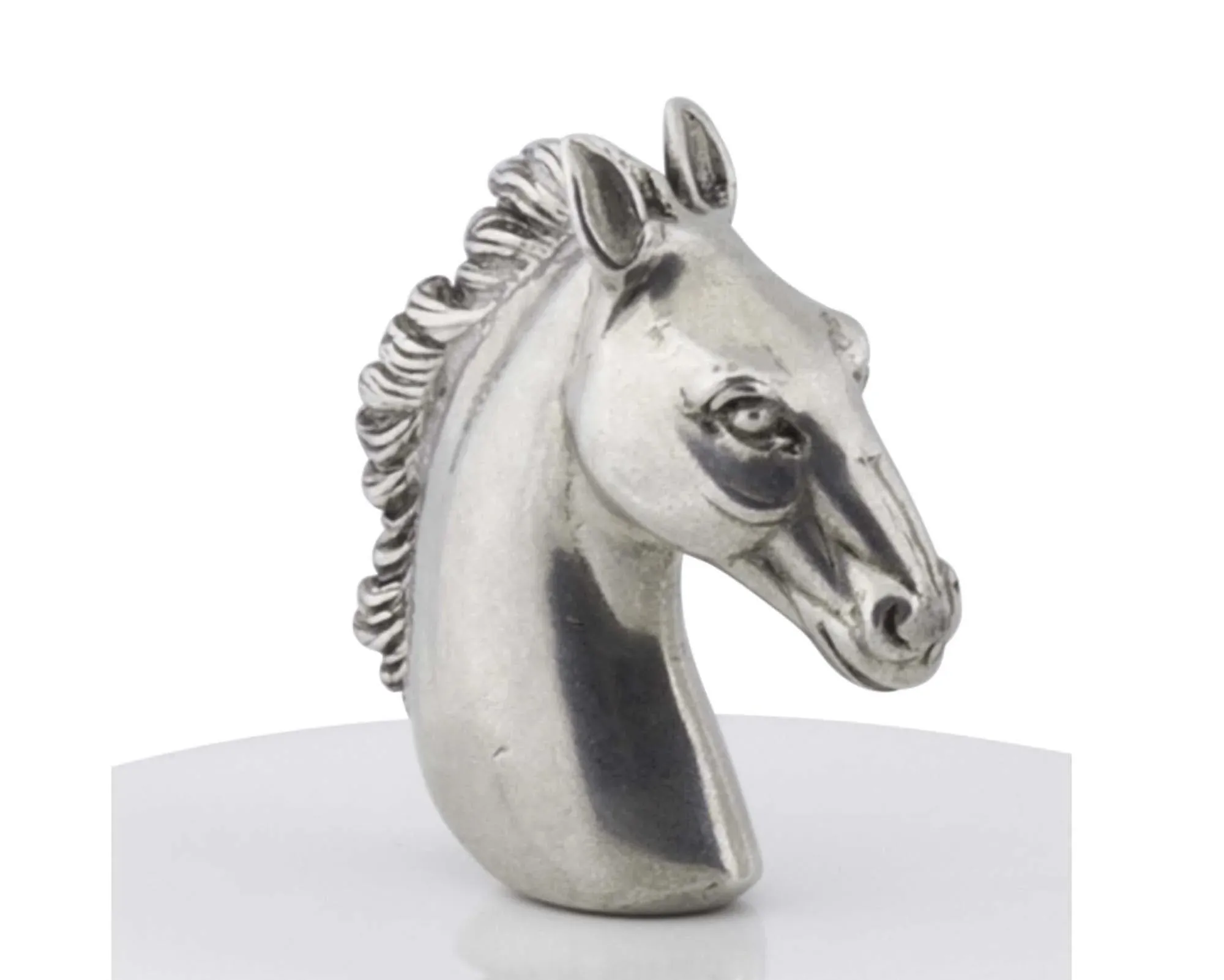 Horse Head Stoneware Canister