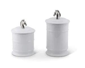 Horse Head Stoneware Canister kitchen utensils, spatula set