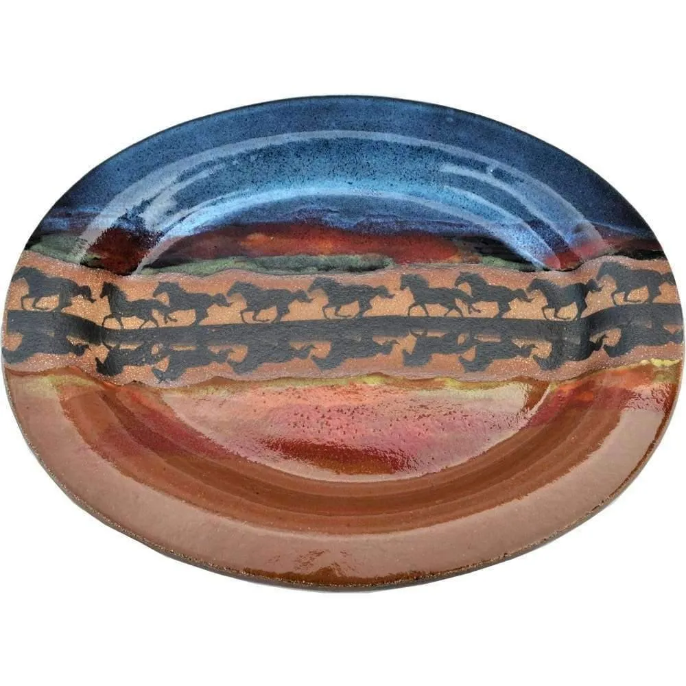 Horse Reflections Serving Plate toilet seat cover, slow close seat