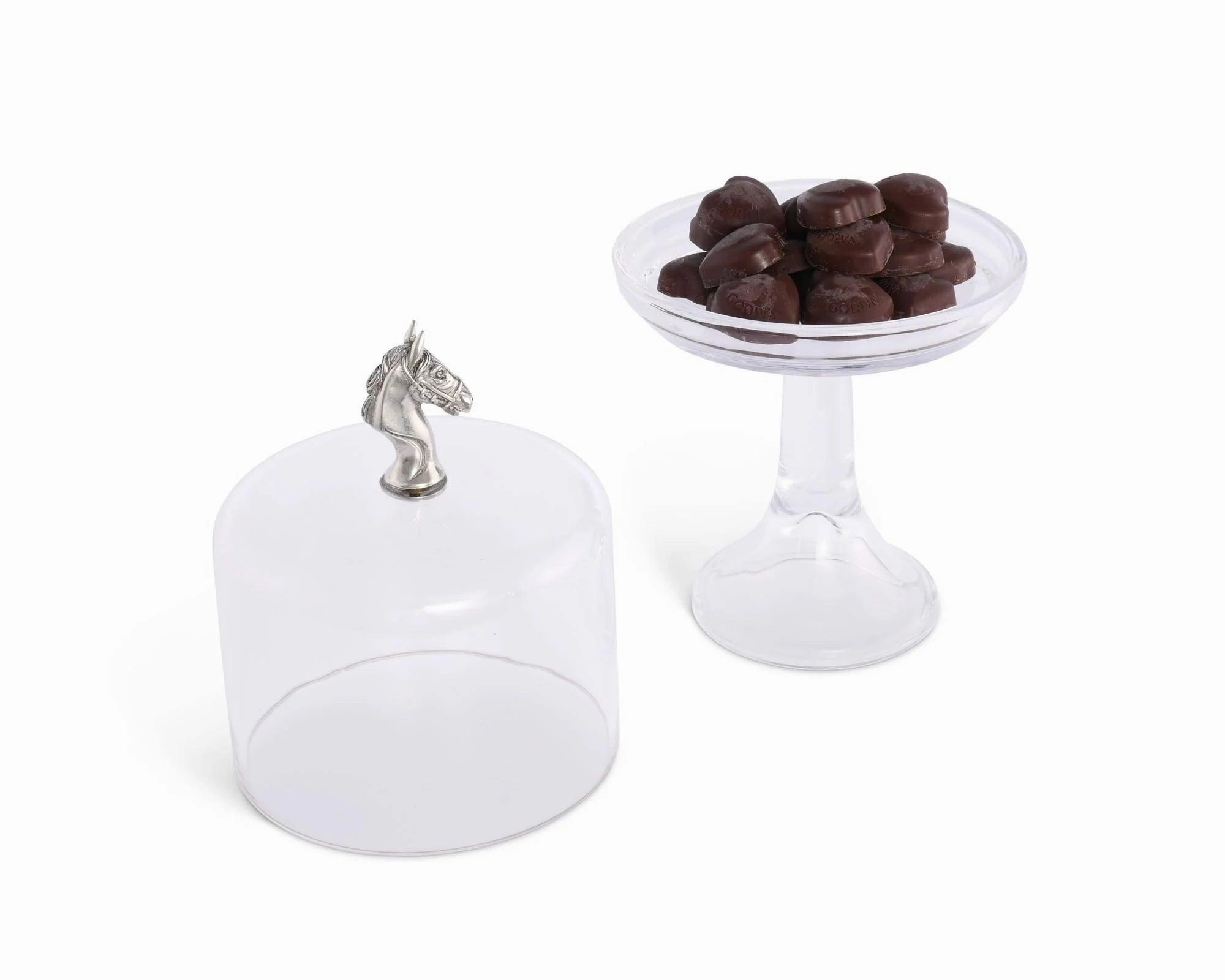 Horse Glass Cake Stand